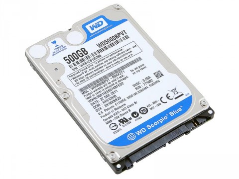 Жесткий диск 2.5" 500 Гб WD5000LPVX/5400rpm/8Mb/SATA 3