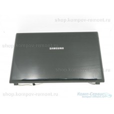 Крышка экрана матрицы от Samsung R520, чёрно-серебристая