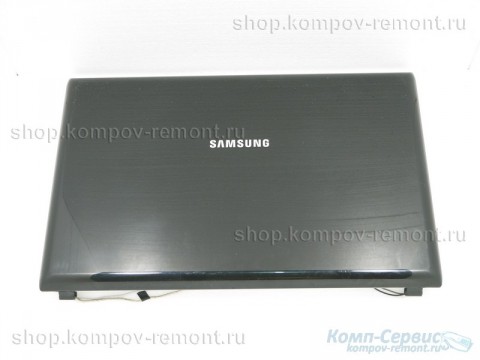 Крышка экрана матрицы от Samsung R520, чёрно-серебристая