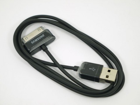 USB кабель "LP" для Samsung P7500/P7320/P7300/P6800/P5100/P3100/P1000 (черный, коробка)