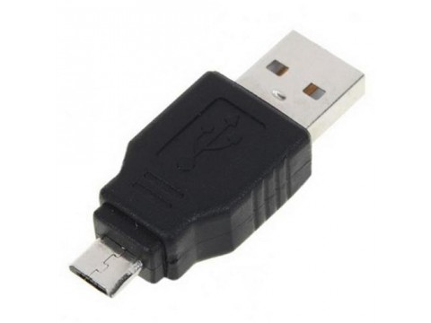 USB на Micro USB адаптер, черный