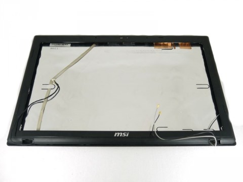 Крышка экрана матрицы от MSI MS-16GN (черная), с дефектом