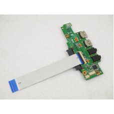 Плата USB/Audio/кнопка включения от нетбука Asus Eee PC 1101HA (08G2011NL20C), б/у