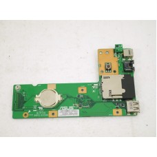 Плата USB/LAN/кнопка включения/разъем питания для ноутбука ASUS K52D (60-NXMDC1000-D02), б/у