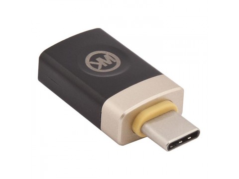 USB OTG адаптер WK USB Type-C to USB (черный)