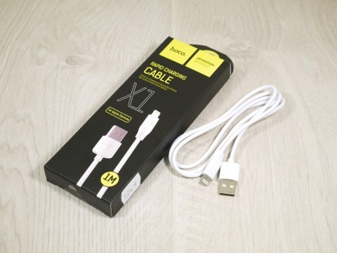 USB дата-кабель Lightning (Apple) HOCO X1 Rapid Charging 1м, белый