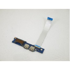 Плата USBx2/Card-reader/Кнопка включения для ноутбука Samsung NP535U3C, NP530U3B (BA92-10598A)